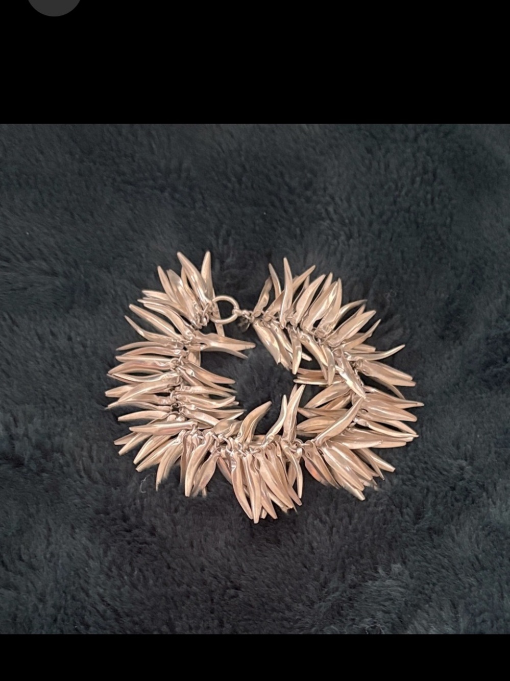 Mimi & Marge Sterling Silver Spike Bracelet